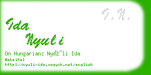 ida nyuli business card